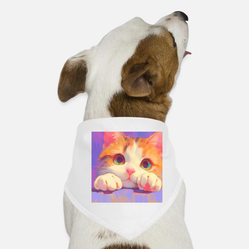 Chat, Motif De Chat Bandana pour chien
