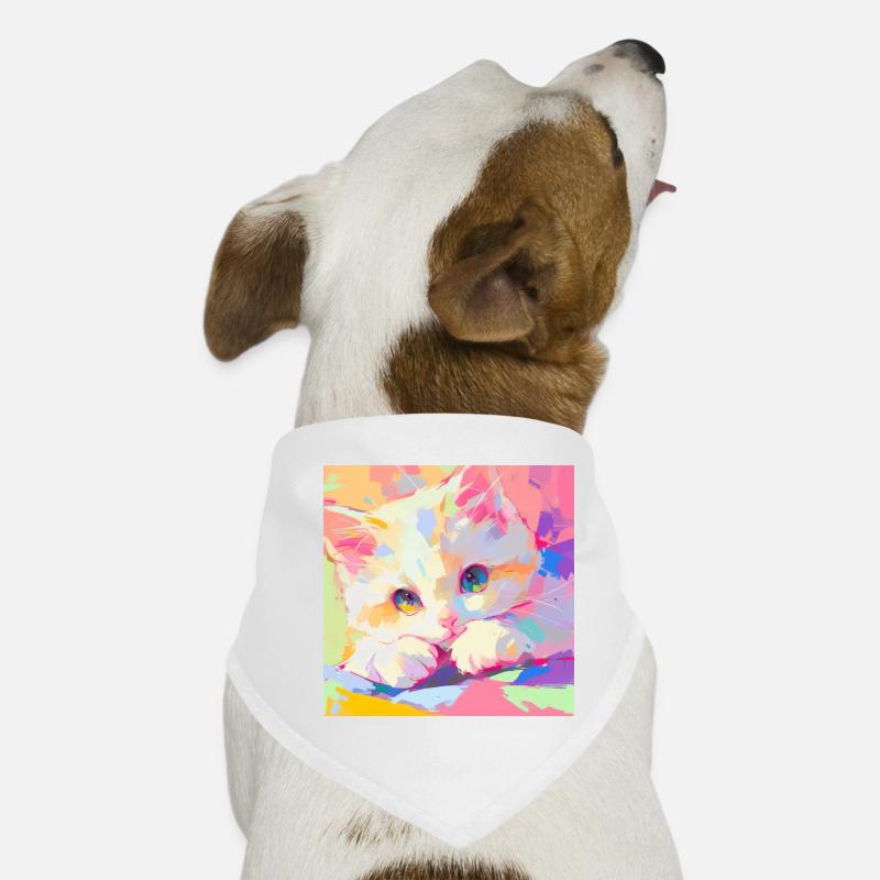 Chat, Motif De Chat Bandana pour chien