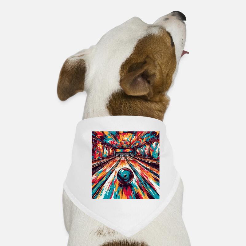 Bowling / Quilles / Bowling / Pin / Strike Bandana pour chien