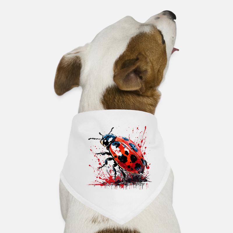 Marienkäfer / Glücksbringer / Punktkäfer / Neujahr Hunde-Bandana
