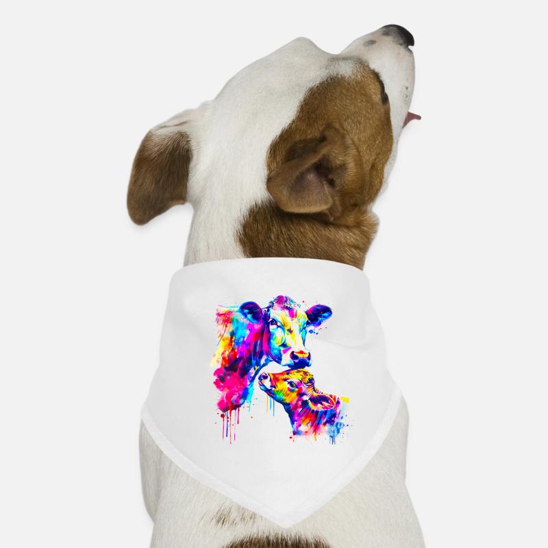 Vache avec veau Bandana pour chien