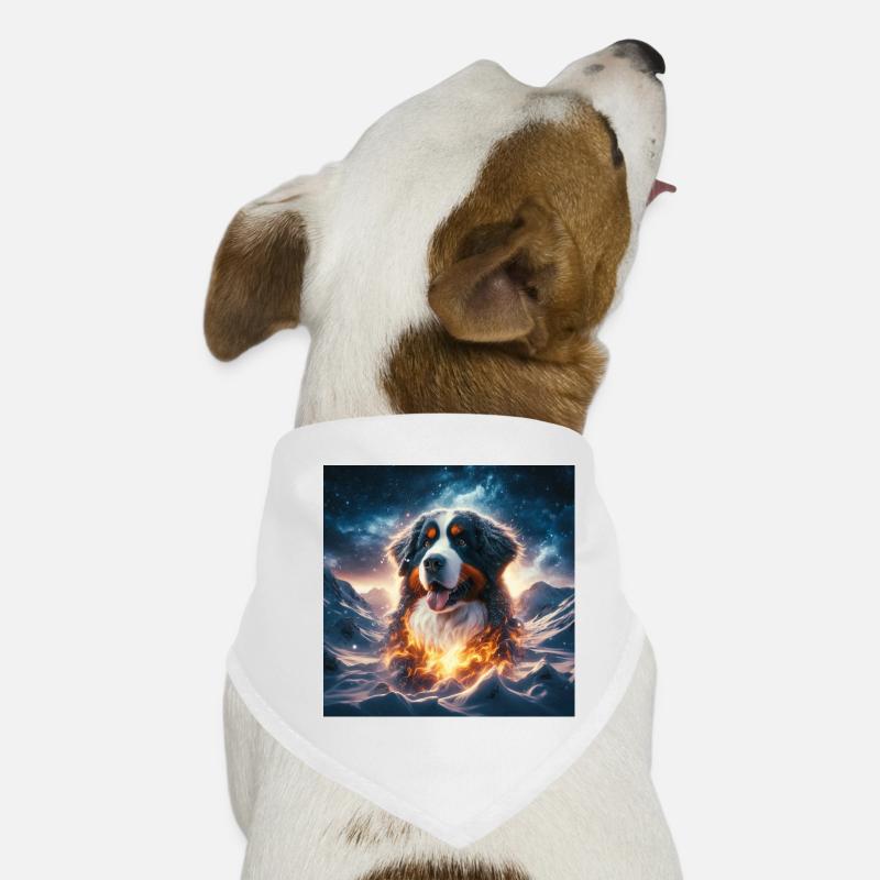 Berner Sennenhund - Hunde-Bandana - Weiß