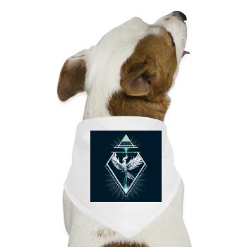 Wunderbarer weißer Fantasy-Phönix. - Hunde-Bandana - Weiß - Vorne