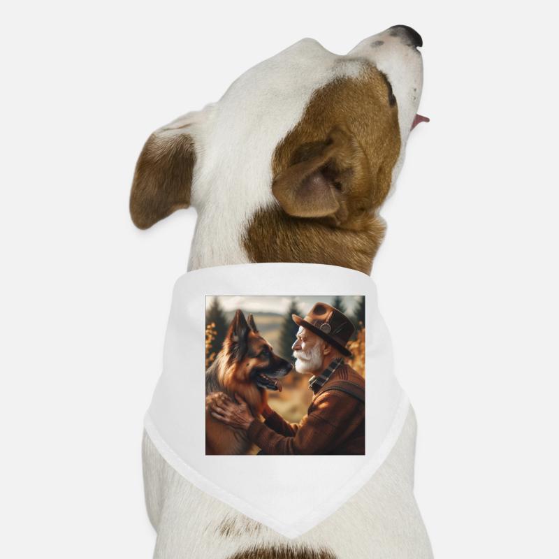 German Shepherd Art Dog Bandana