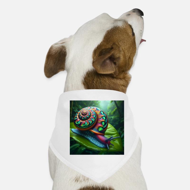 Escargot multicolore Bandana pour chien