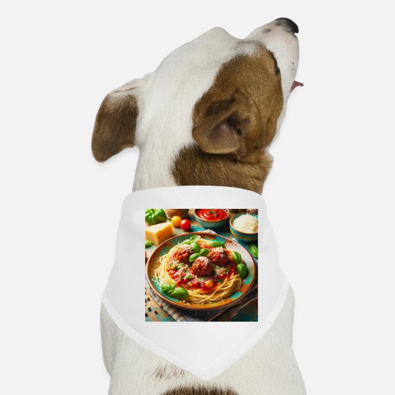 Spaghetti à la viande Bandana pour chien
