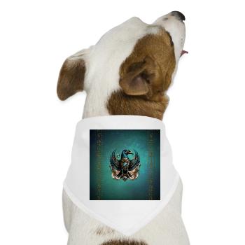 Horus, der Falkengott. - Hunde-Bandana - Weiß - Vorne