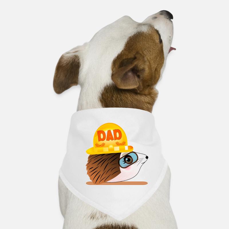 Hedgehog Dad - Construction Dog Bandana