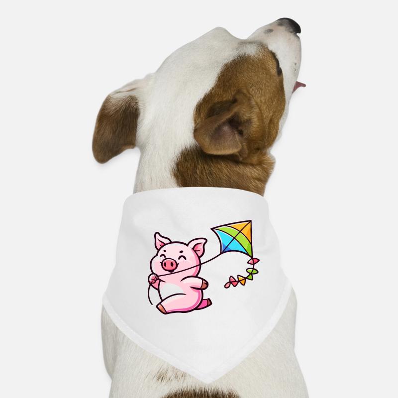L’aventure du cerf-volant de Breezy Piglet Bandana pour chien