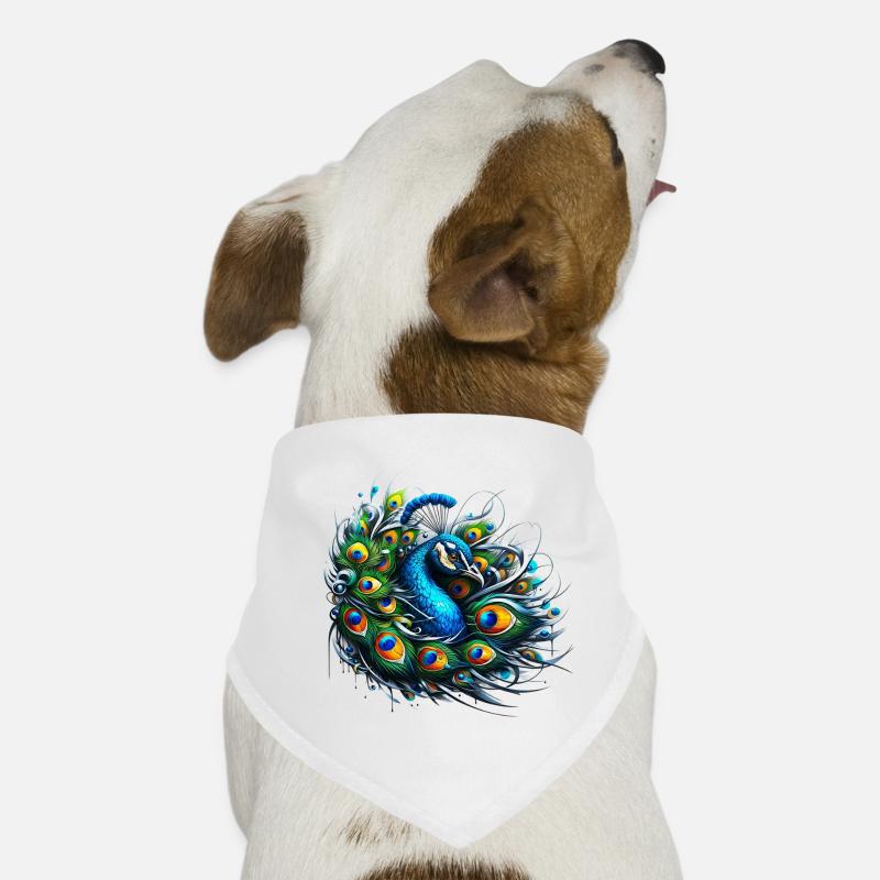 Peacock Dog Bandana
