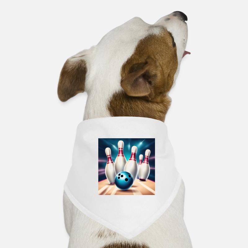 bowling, piste de bowling, jouer au bowling Bandana pour chien