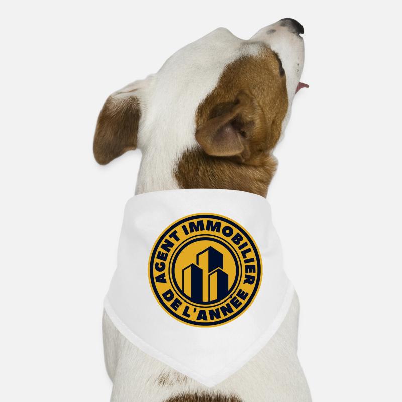agent immobilier de l'année Bandana pour chien