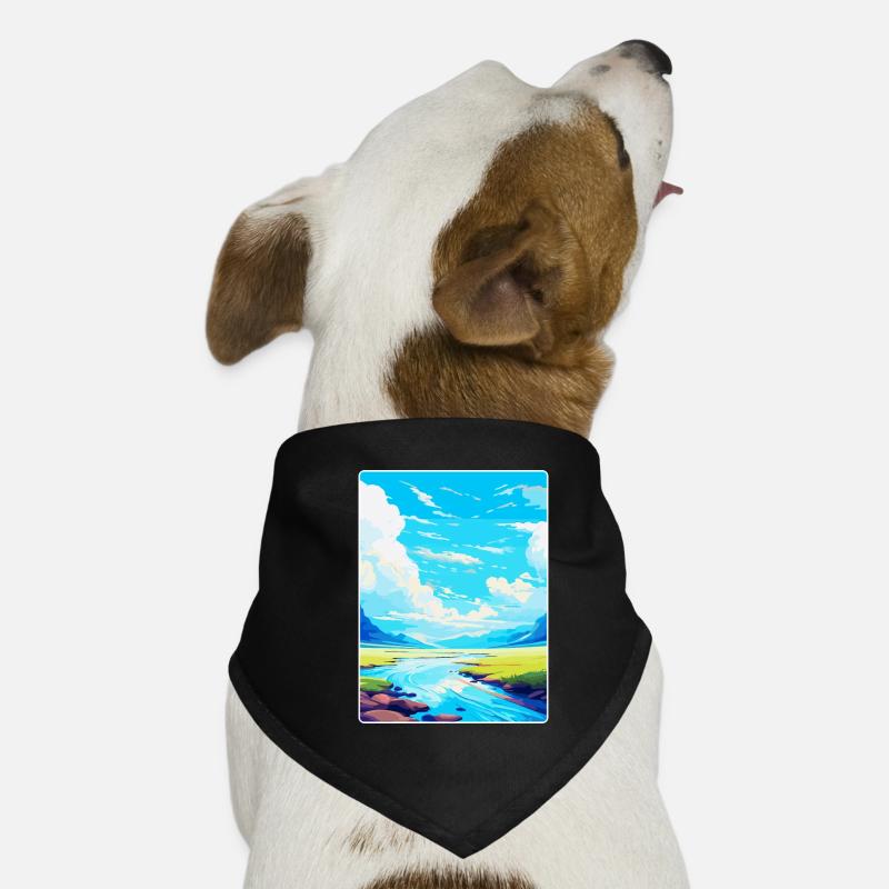 High Cup Nick Cumbria Affiche de voyage vintage WPA Bandana pour chien