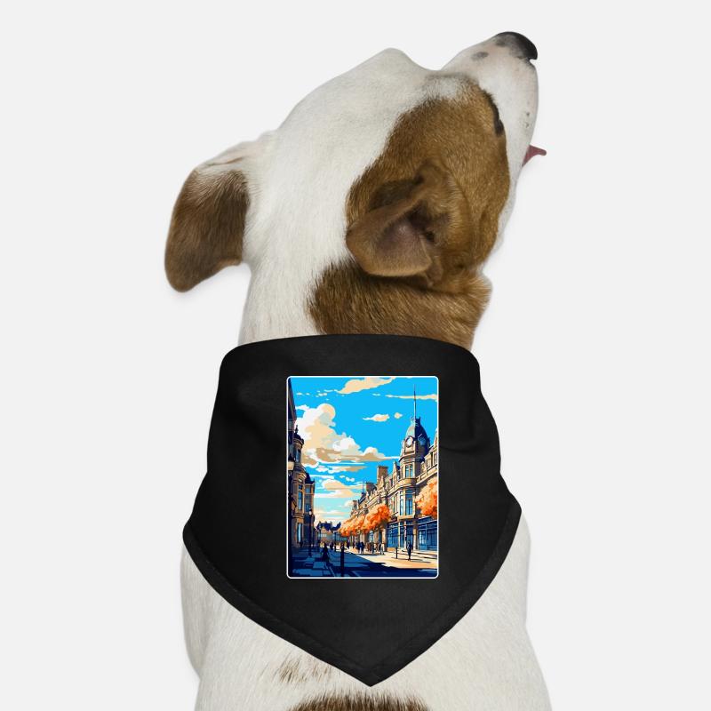 Harrogate Angleterre Royaume-Uni Affiche de voyage vintage WPA Art Bandana pour chien