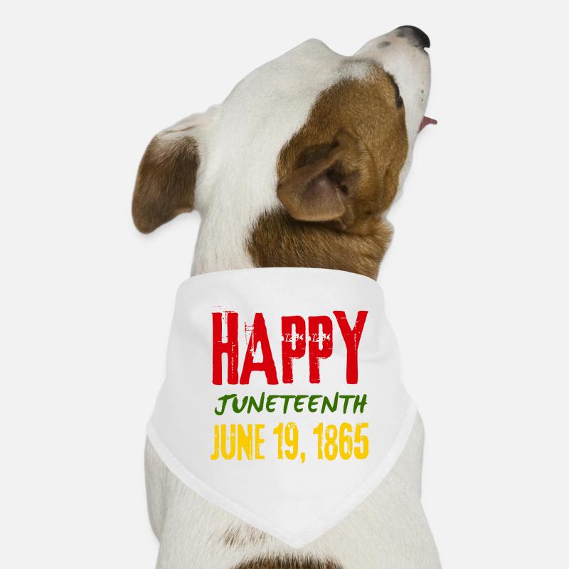Juneteenth zerbricht seit 1865 jede Kette Hunde-Bandana
