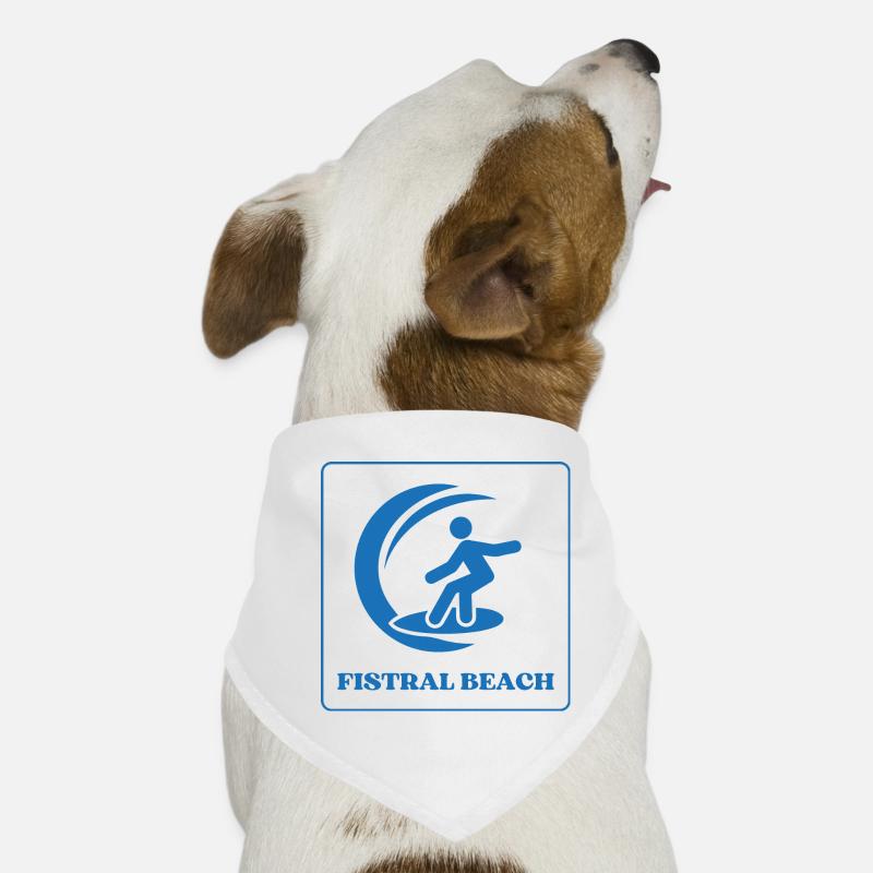 Fistral Beach Surf Design Dog Bandana