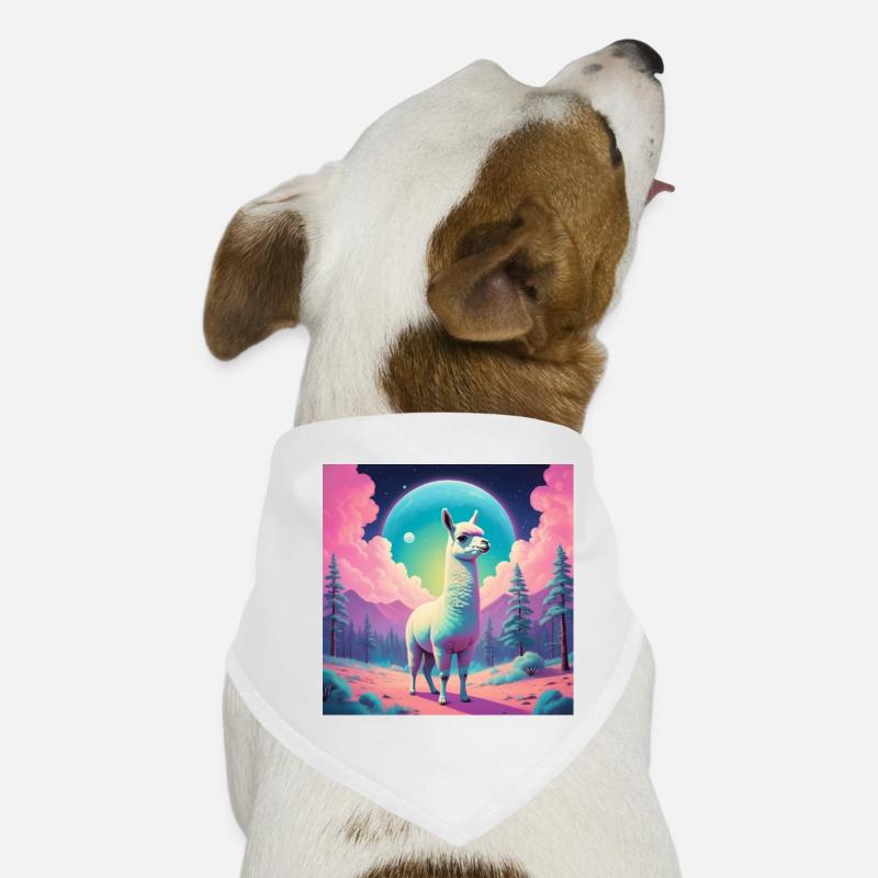 Drama Lama - Hunde-Bandana - Weiß