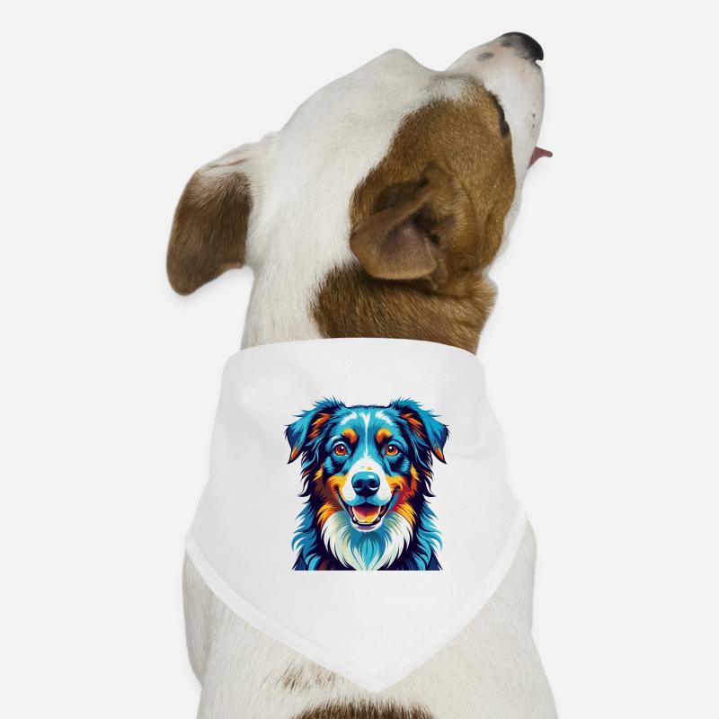 Australian Shepherd Dog Breed Cartoon Kawaii Dog Bandana
