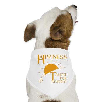 Happiness - Hunde-Bandana - Weiß - Vorne