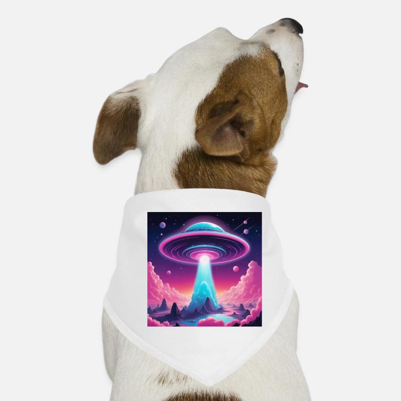 UFO in the mountains Dog Bandana