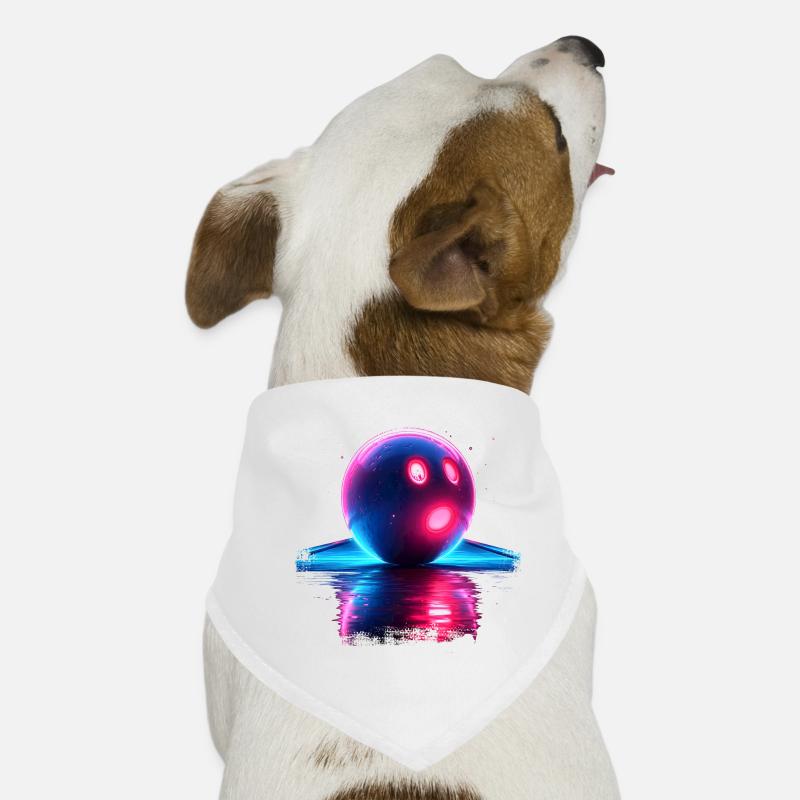 Bowling Retrowave Bandana pour chien