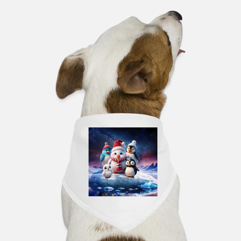 Amis pingouins mignons Bandana pour chien