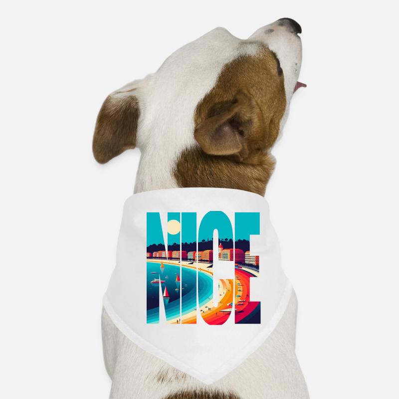Nice Riviera Arc en Couleurs Bandana pour chien