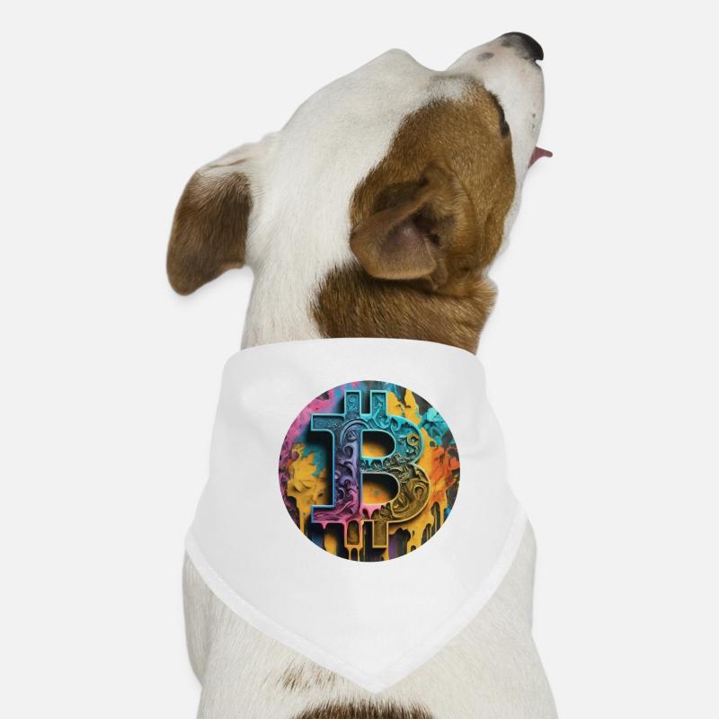 Bitcoin-Graffiti: Bunt und Rebellisch Hunde-Bandana