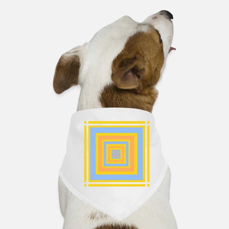 Geometrische Farbenspiele Muster Hunde-Bandana