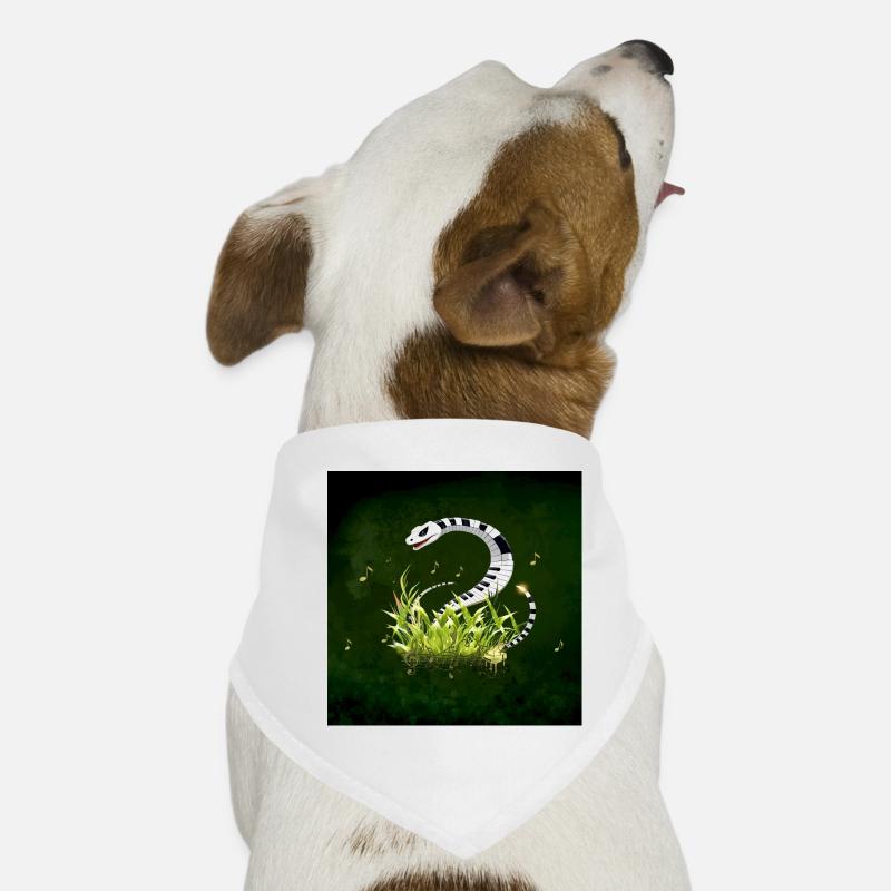 Die Klavierschlange im hohen Gras. Hunde-Bandana