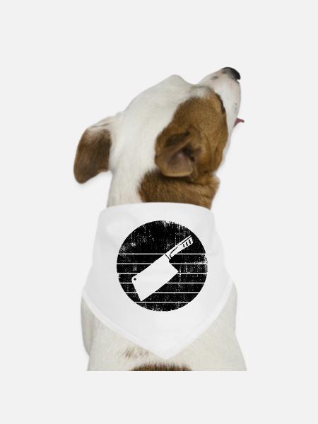 Cleaver Sketch - Dog Bandana - white - Front