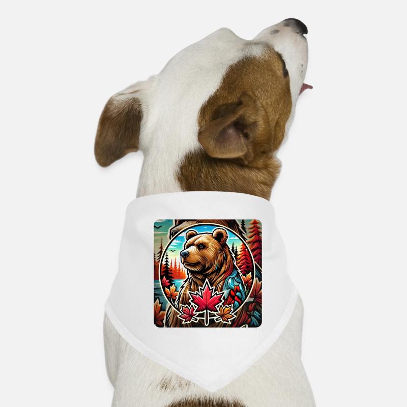 Motif de l'ours du Canada Bandana pour chien