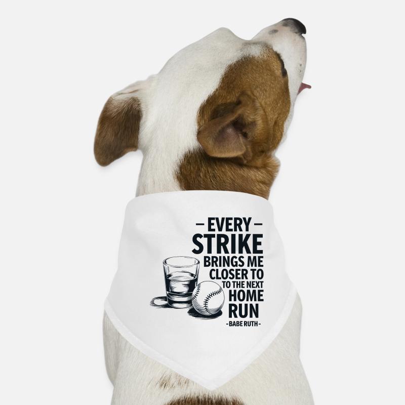 Baseball Babe Ruth Disant Citation Sportive Bandana pour chien