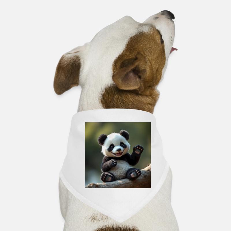 Panda mignon en 3D Bandana pour chien