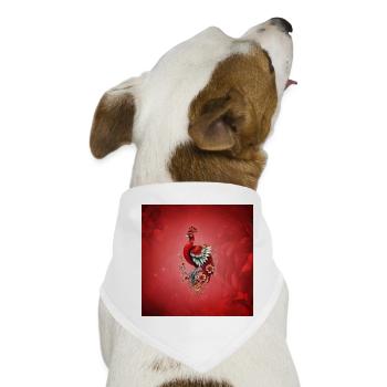 Starren Sie in die Unendlichkeit auf einen majestätischen Vogel - Hunde-Bandana - Weiß - Vorne