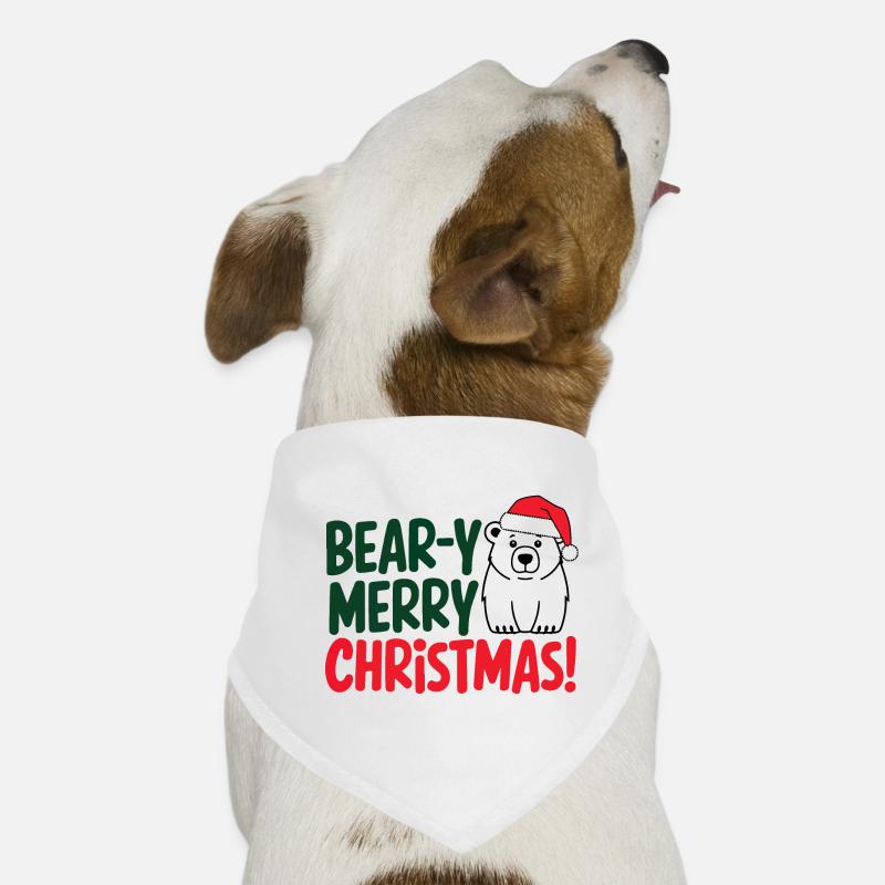 Conception de Noël Ours Festif Bandana pour chien