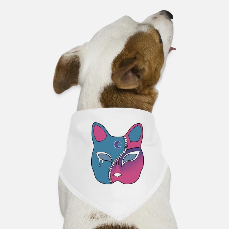 Zip Face Franken Neko Mask Dog Bandana