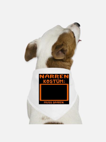 IRONIE NARREN KOSTÜM - SPAREN - Hunde-Bandana - Weiß - Vorne