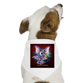 Schatten der Nacht - Hunde-Bandana - Weiß - Vorne