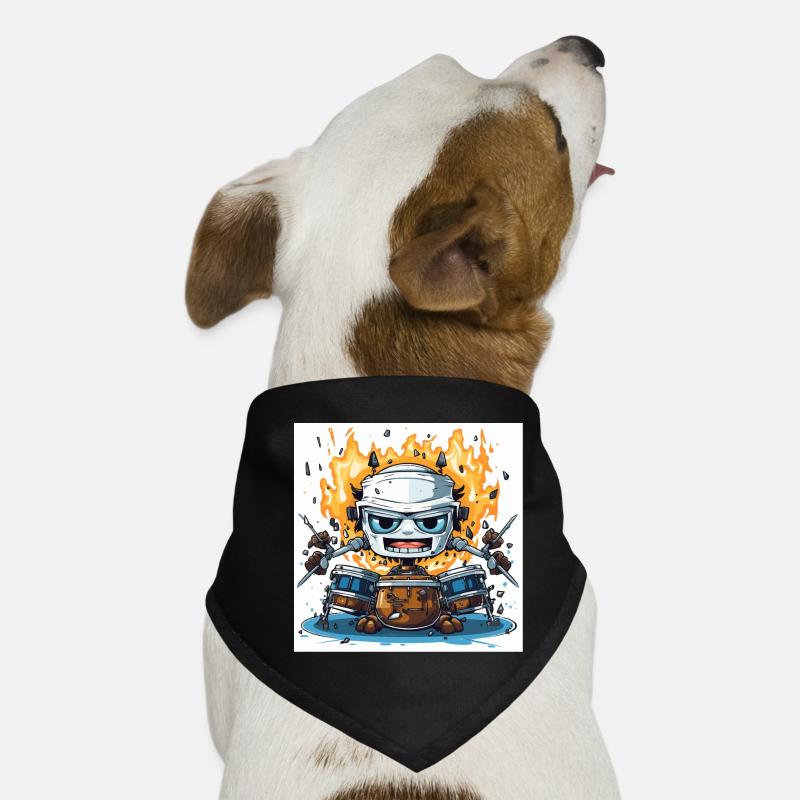 Le Robot Drummer Bandana pour chien