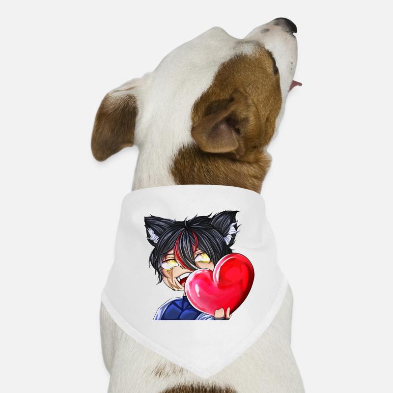 Chibi mit Herz Hunde-Bandana