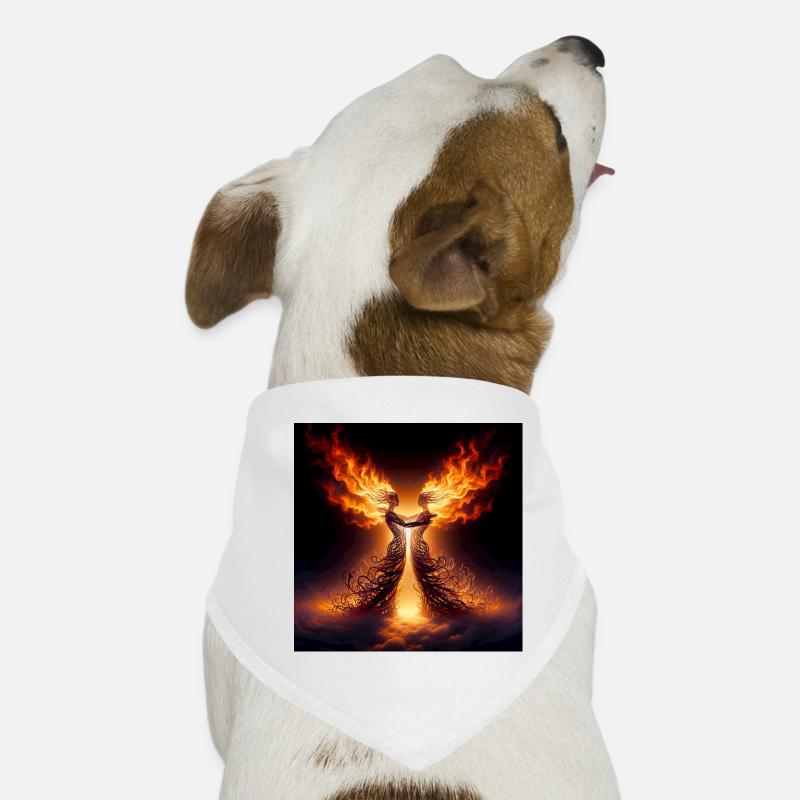Twin Flames Dog Bandana