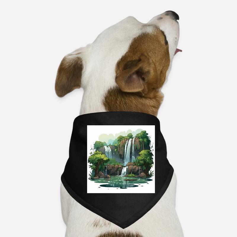 Promenade en cascade Bandana pour chien