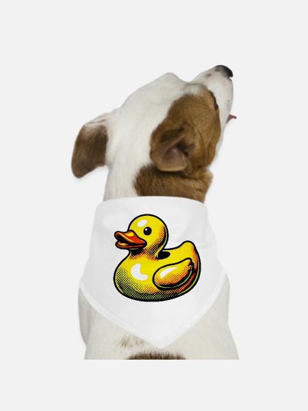 Caneton Canard Canard Canard - Bandana pour chien - blanc - Devant
