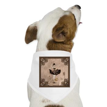 Die Tänzerin der Klänge - Hunde-Bandana - Weiß - Vorne