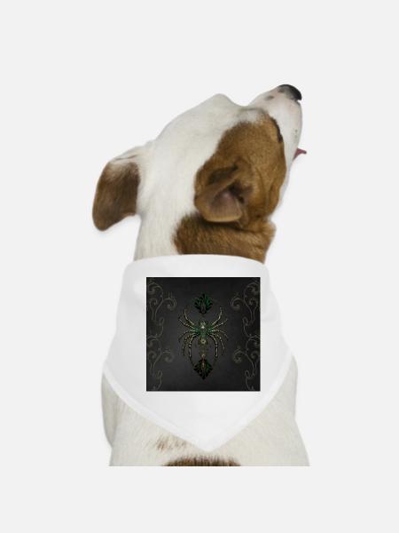 L’élégance mécanique, le lustre dans l’obscurité - Bandana pour chien - blanc - Devant