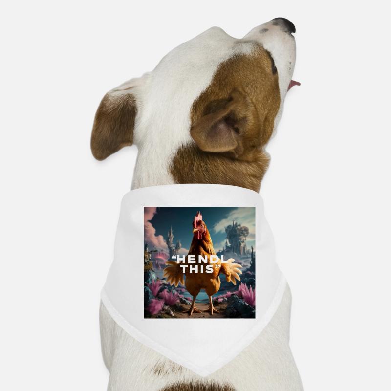 Cooles Huhn "Hendl this" Hunde-Bandana