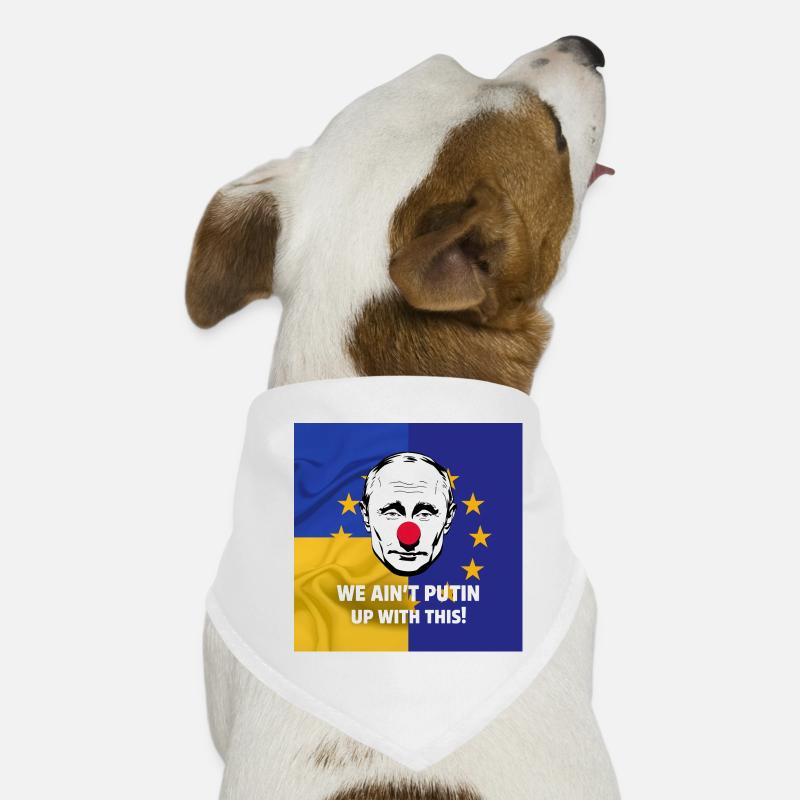 Nous ne sommes pas Poutine avec ça - Protestation politique Bandana pour chien
