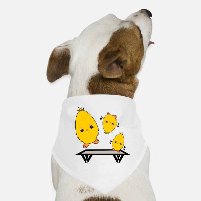 TRAMPOLIN SPRINGEN KÜKEN HÜHNER Hunde-Bandana