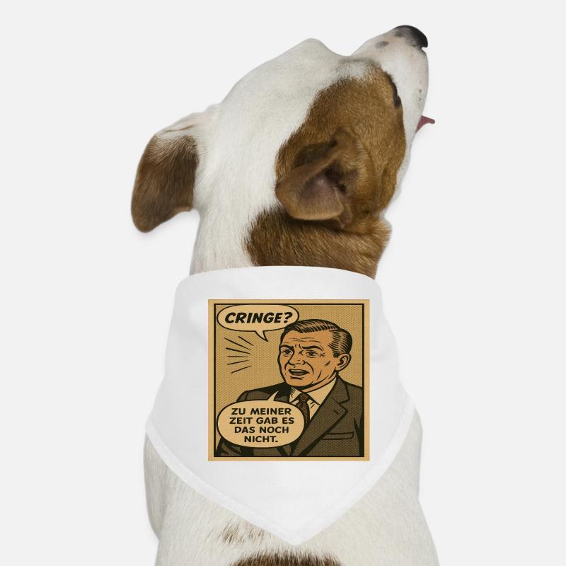 Retro Pop‑Comic Kringel Humor Hunde-Bandana